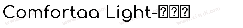Comfortaa Light字体转换